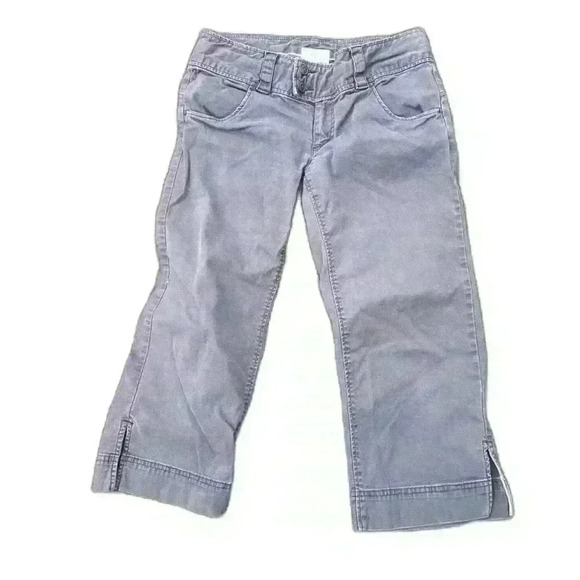 Vintage Y2K American Eagle Capris Cropped Chino Pants Cotton Size 2 AEO - Picture 2 of 6